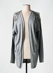 Gilet manches longues gris YERSE pour femme seconde vue