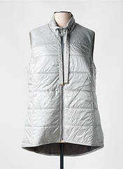 Gilet sans manche gris JUST WHITE pour femme seconde vue