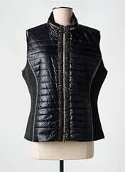 Gilet sans manche noir JUST WHITE pour femme seconde vue