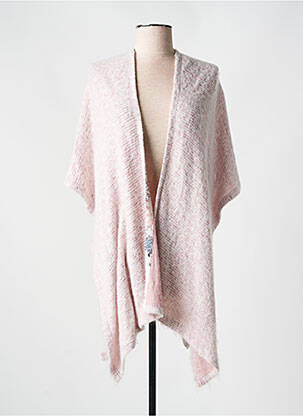 Poncho blanc JUST WHITE pour femme