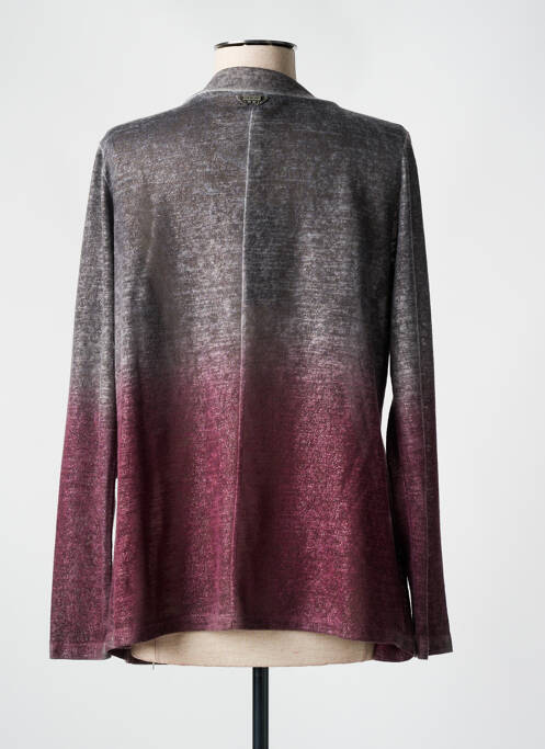 Gilet manches longues gris HUIT SIX SEPT pour femme