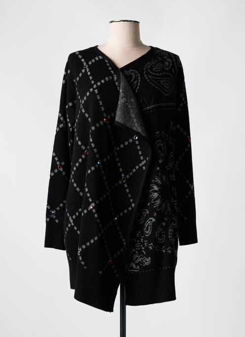 Gilet manches longues noir DESIGUAL pour femme