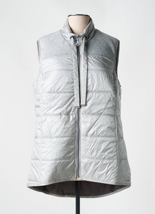 Gilet sans manche gris JUST WHITE pour femme