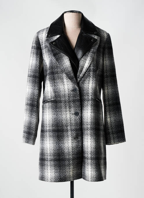 Manteau court noir 7 SEASONS pour femme