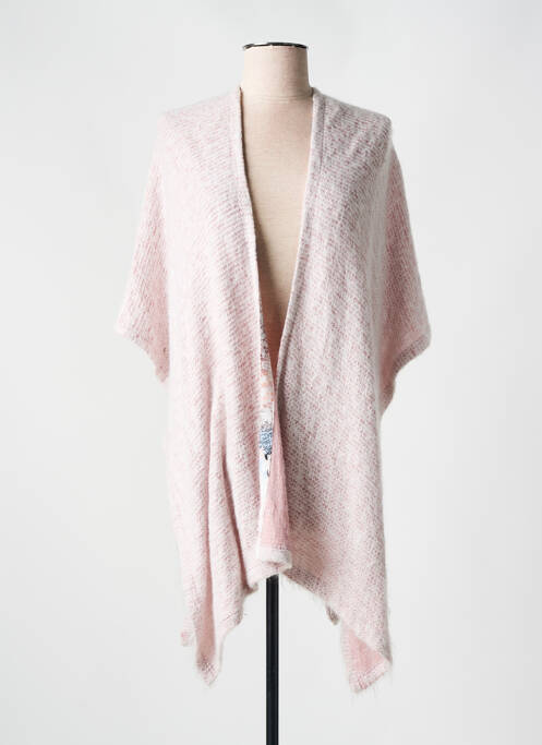 Poncho blanc JUST WHITE pour femme