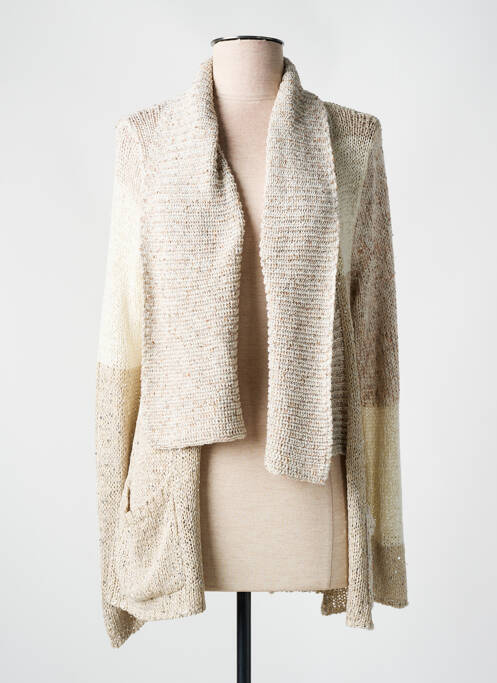 Veste kimono beige DESIGUAL pour femme