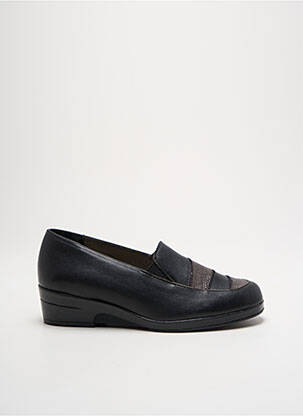 Mocassins matière lisse talon de 4 à 6cm noir PEDI GIRL femme