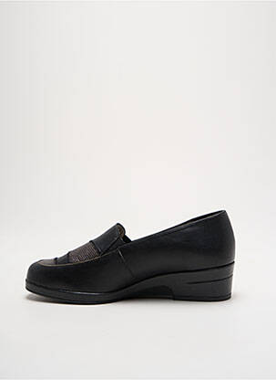 Mocassins matière lisse talon de 4 à 6cm noir PEDI GIRL femme