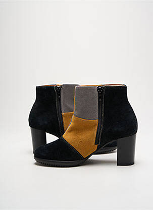 Bottines/boots nubuck talon de 4 à 6cm noir INEA femme