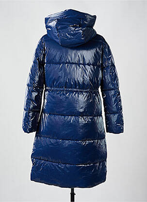 Doudoune manches longues a capuche bleu SURKANA femme