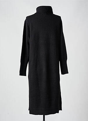 Robe mi-longue manches longues manches longues noir STREET ONE femme