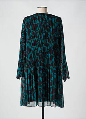 Robe courte coupe évasée manches longues vert LA FEE MARABOUTEE femme