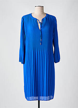 Robe courte manches longues manches longues bleu STREET ONE femme