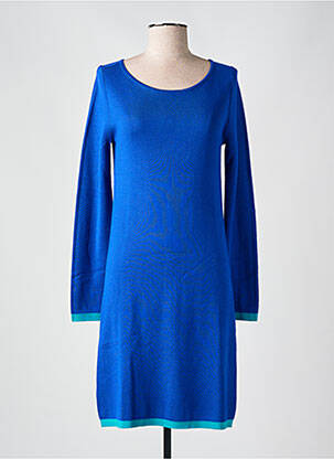 Robe courte manches longues manches longues bleu SURKANA femme