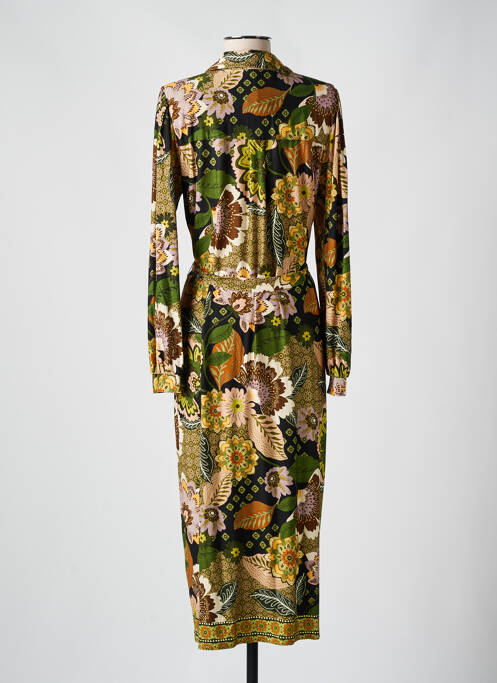 Robe longue marron GEISHA pour femme