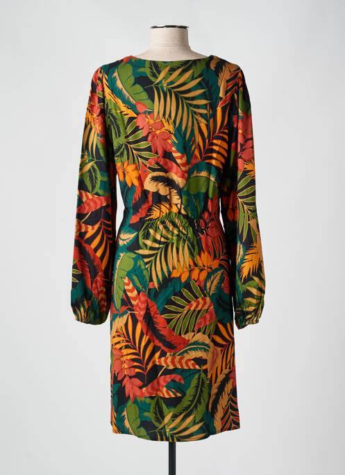 Robe mi-longue vert GEISHA pour femme