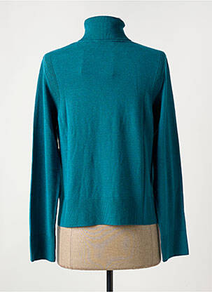 Pull coupe droite manches longues bleu LA FEE MARABOUTEE femme
