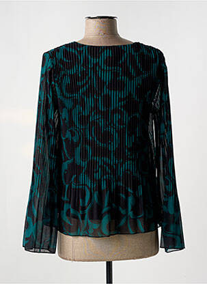 Blouse imprimé fantaisie manches longues vert LA FEE MARABOUTEE femme