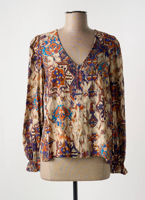 Blouse beige LA FEE MARABOUTEE pour femme