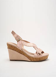 Sandales/nu pieds tissage satiné talon haut de 10cm et plus rose LPB femme