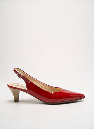 Escarpins fermeture boucle(s) talon de 4 à 6cm rouge DORKING femme