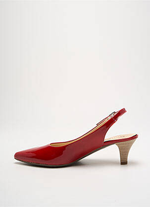 Escarpins fermeture boucle(s) talon de 4 à 6cm rouge DORKING femme