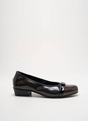 Ballerines matière lisse talon plat jusqu'à 3cm marron DORKING femme