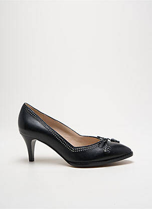 Escarpins tissage satiné talon de 4 à 6cm noir CLARKS femme