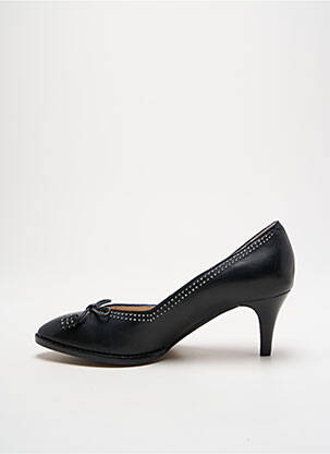 Escarpins tissage satiné talon de 4 à 6cm noir CLARKS femme