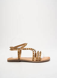 Sandales/nu pieds chiquet talon plat jusqu'à 3cm beige LPB femme