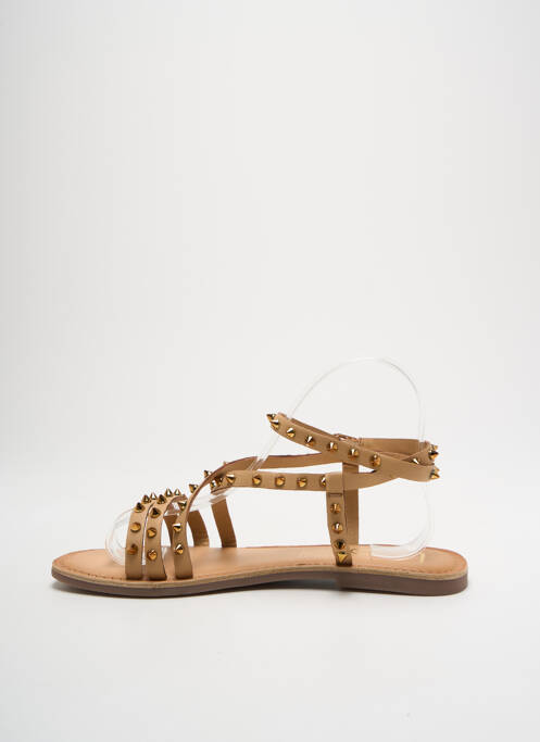 Sandales/Nu pieds beige LPB pour femme