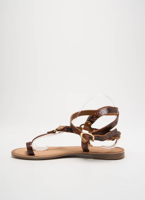 Tongs marron LPB pour femme