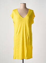 Robe mi-longue jaune TANIT CODE pour femme seconde vue