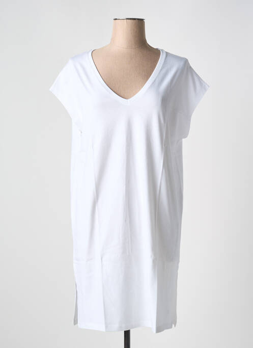 Robe mi-longue blanc TANIT CODE pour femme