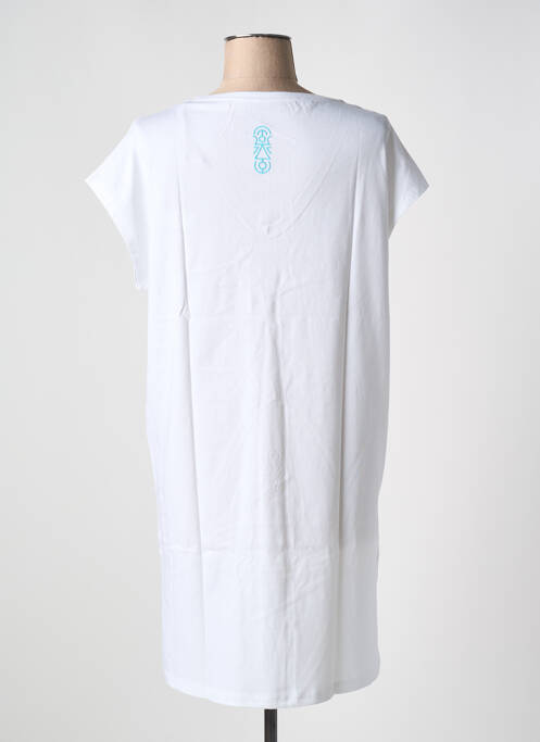 Robe mi-longue blanc TANIT CODE pour femme