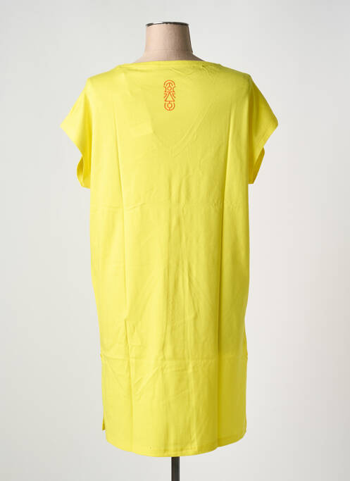 Robe mi-longue jaune TANIT CODE pour femme