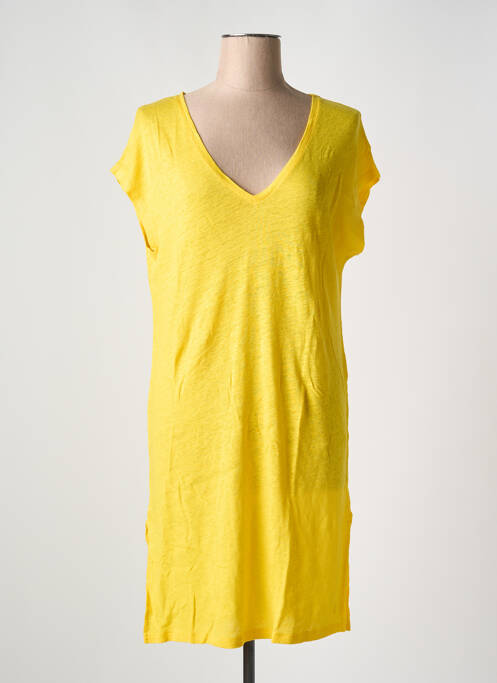 Robe mi-longue jaune TANIT CODE pour femme