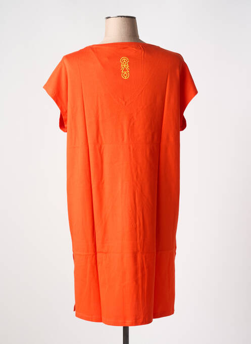 Robe mi-longue orange TANIT CODE pour femme