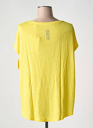 T-shirt col v manches courtes jaune TANIT CODE femme