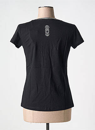 T-shirt stretch manches courtes noir TANIT CODE femme