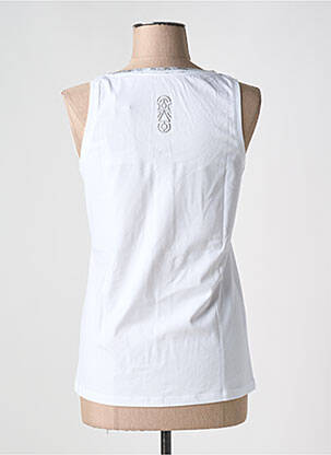 Débardeur stretch sans manche blanc TANIT CODE femme