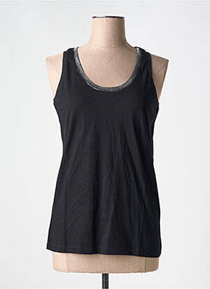 Débardeur stretch sans manche noir TANIT CODE femme