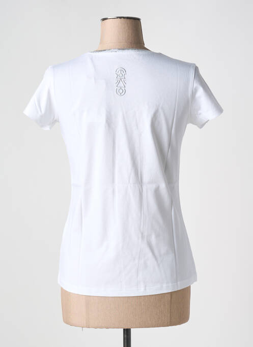 T-shirt stretch manches courtes blanc TANIT CODE femme