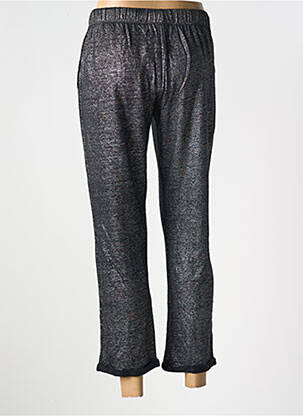 Pantalon droit taille élastique taille normale noir TANIT CODE femme