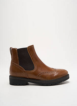 Bottines/boots matière lisse talon plat jusqu'à 3cm marron NERO GIARDINI femme