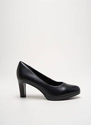Escarpins tissage satiné talon de 4 à 6cm noir TAMARIS femme