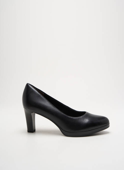 Escarpins tissage satiné talon de 4 à 6cm noir TAMARIS femme