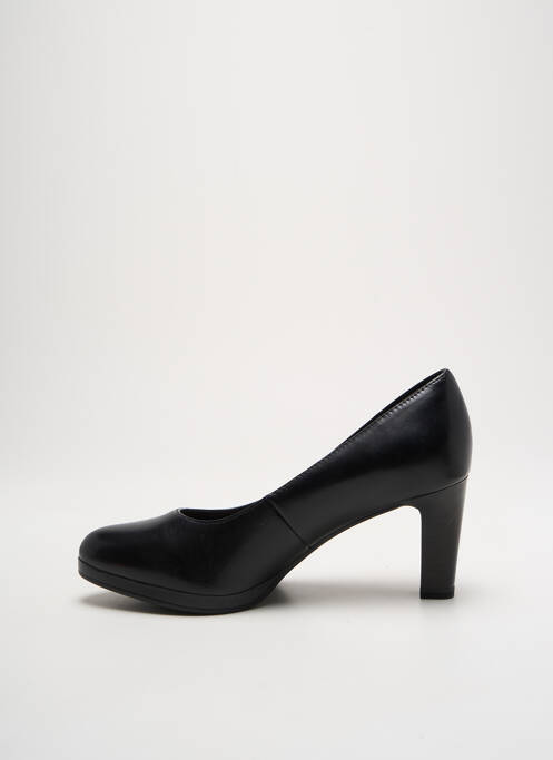 Escarpins tissage satiné talon de 4 à 6cm noir TAMARIS femme