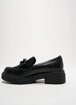 Mocassins tissage satiné talon de 4 à 6cm noir MARCO TOZZI femme