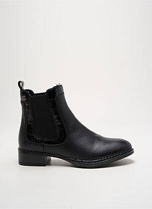 Bottines/boots fourrée talon plat jusqu'à 3cm noir RIEKER femme
